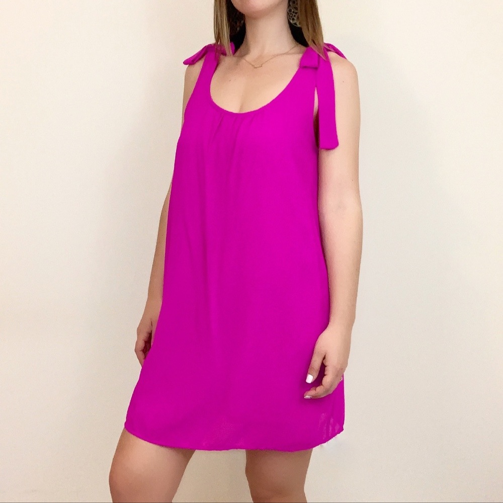 'Gifted' Bow Shoulder Mini Dress